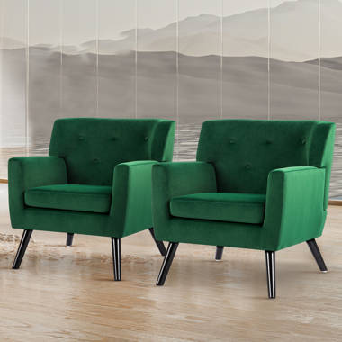 Emerald green accent discount chair set of 2